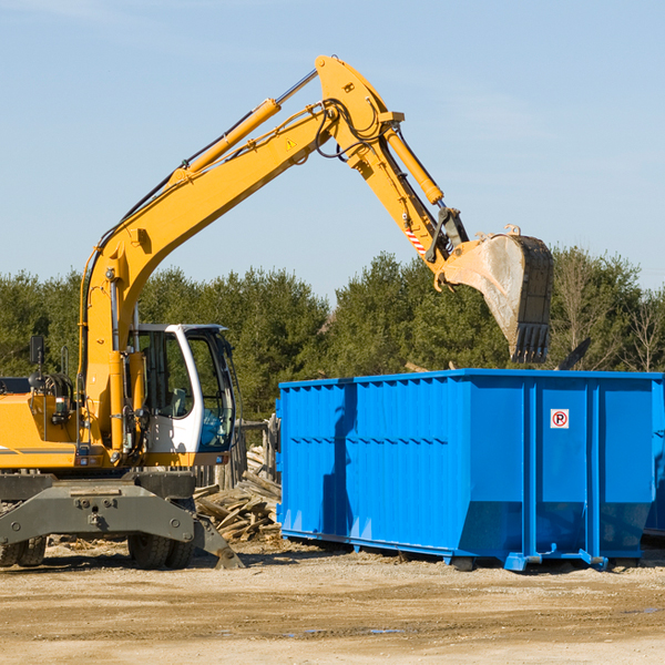 what size residential dumpster rentals are available in Naples Maine